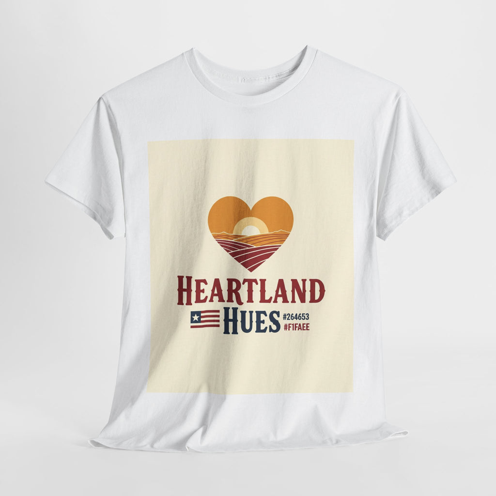 Heartland Hues Unisex Heavy Cotton Tee, Boho T-Shirt