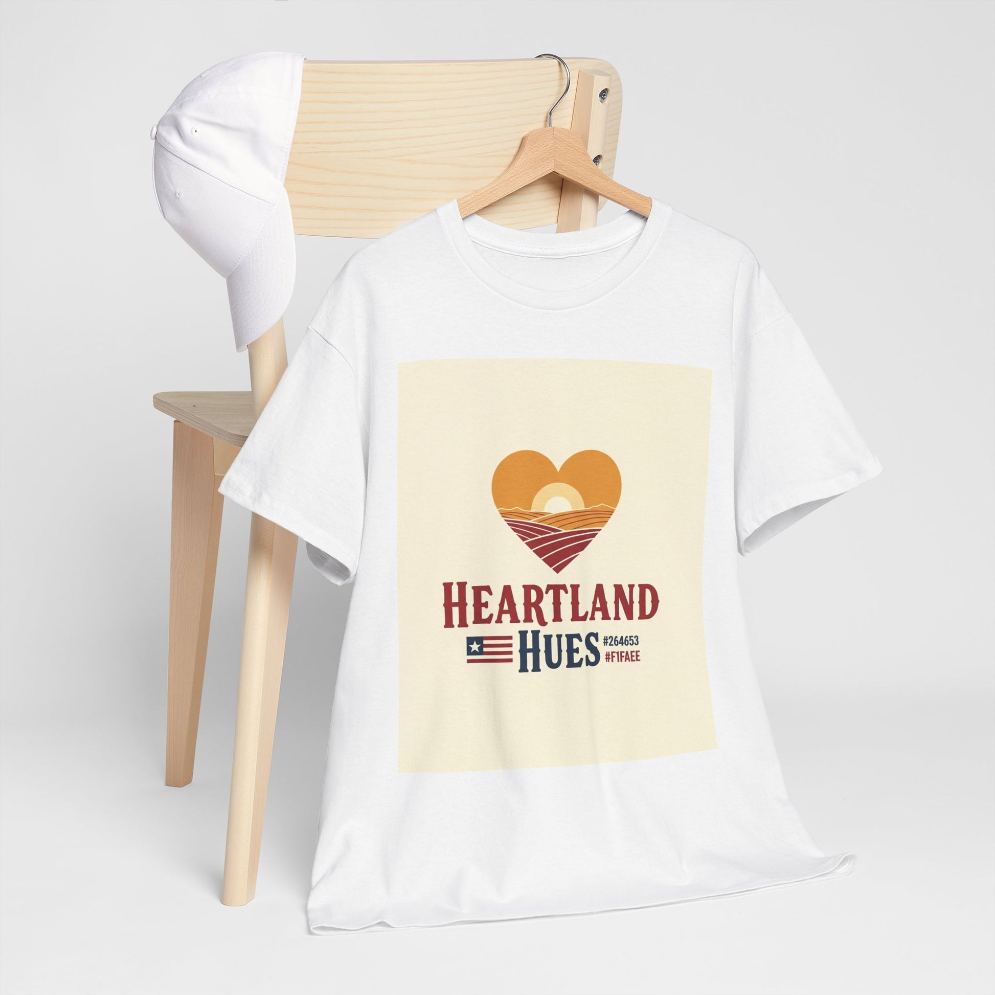 Heartland Hues Unisex Heavy Cotton Tee, Boho T-Shirt